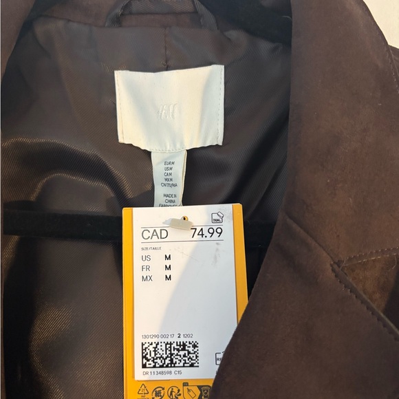 H&M Chocolate Brown Jacket - Picture 4 of 4